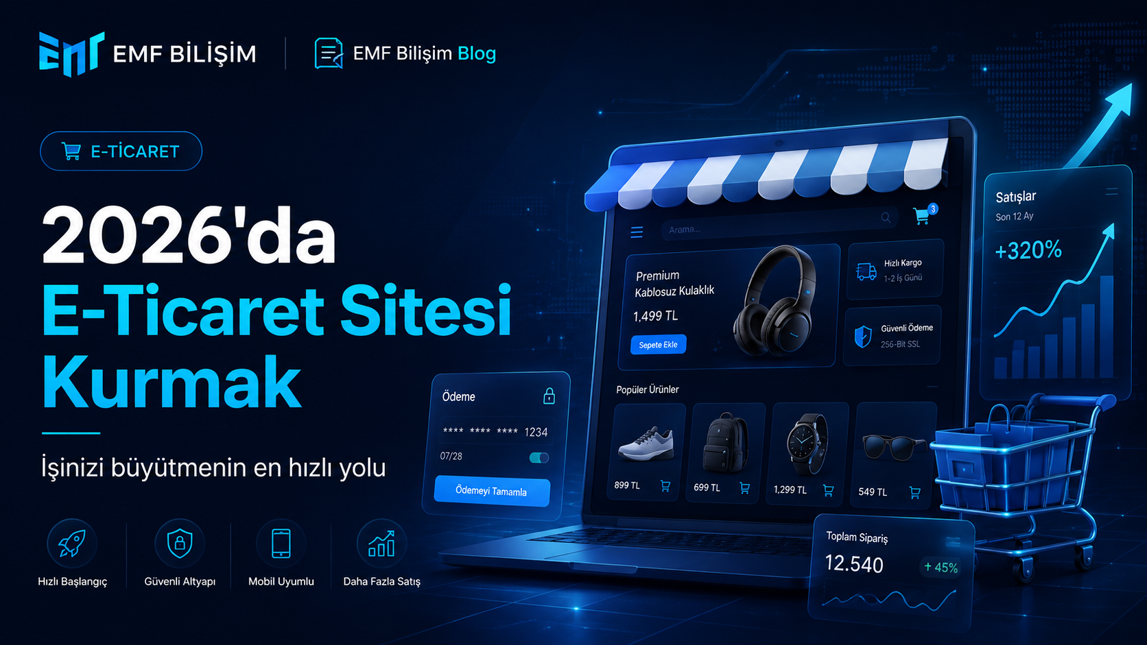 E-Ticaret Sitesi Maliyeti 2026: Altyapı, Ödeme, Kargo ve Gizli Maliyetler